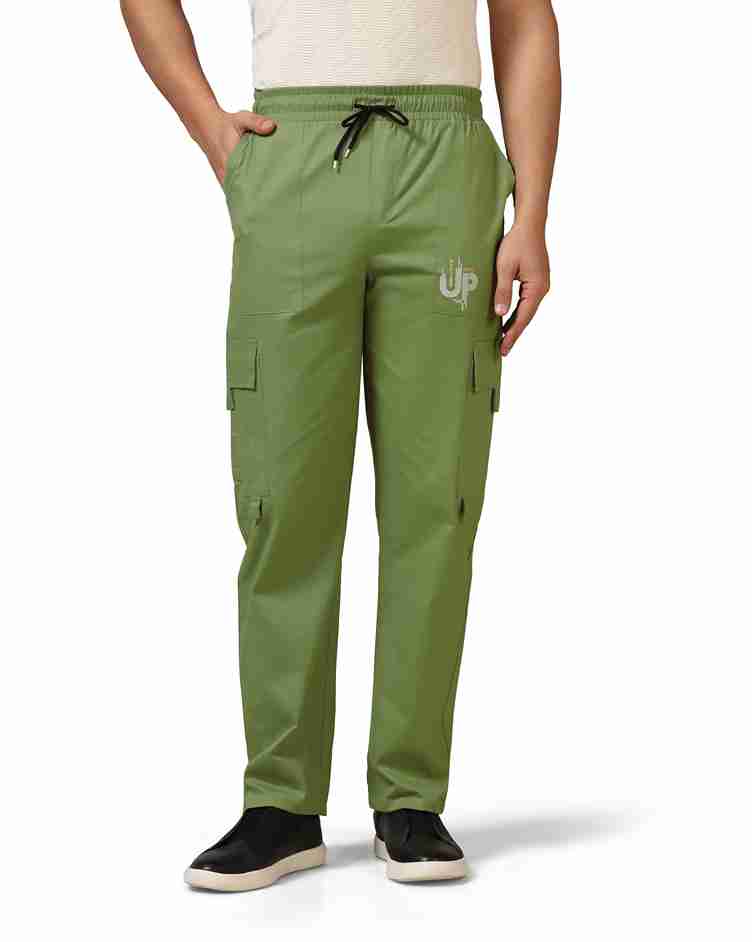 Tagdo Cotton Multi-Pocket Cargo Pant for Men Green