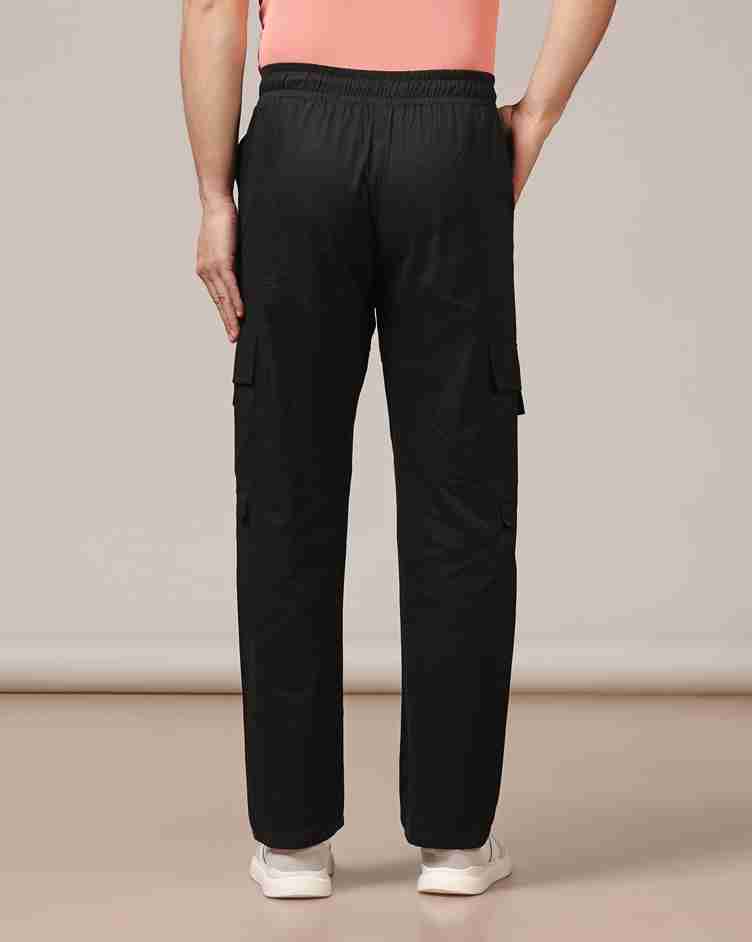 Tagdo Cotton Multi-Pocket Cargo Pant for Men Black