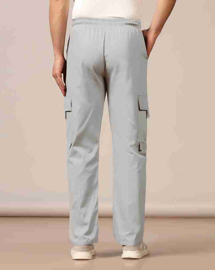 Tagdo Cotton Multi-Pocket Cargo Pant for Men Silver