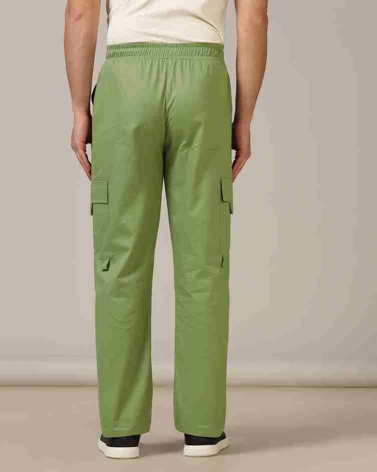 Tagdo Cotton Multi-Pocket Cargo Pant for Men Green