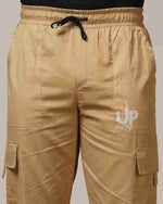 Load image into Gallery viewer, Tagdo Cotton Multi-Pocket Cargo Pant for Men Gold
