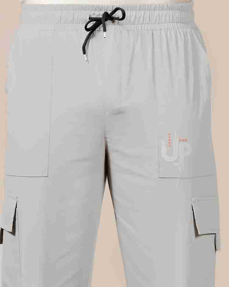 Tagdo Cotton Multi-Pocket Cargo Pant for Men Silver