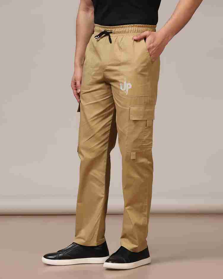 Tagdo Cotton Multi-Pocket Cargo Pant for Men Gold