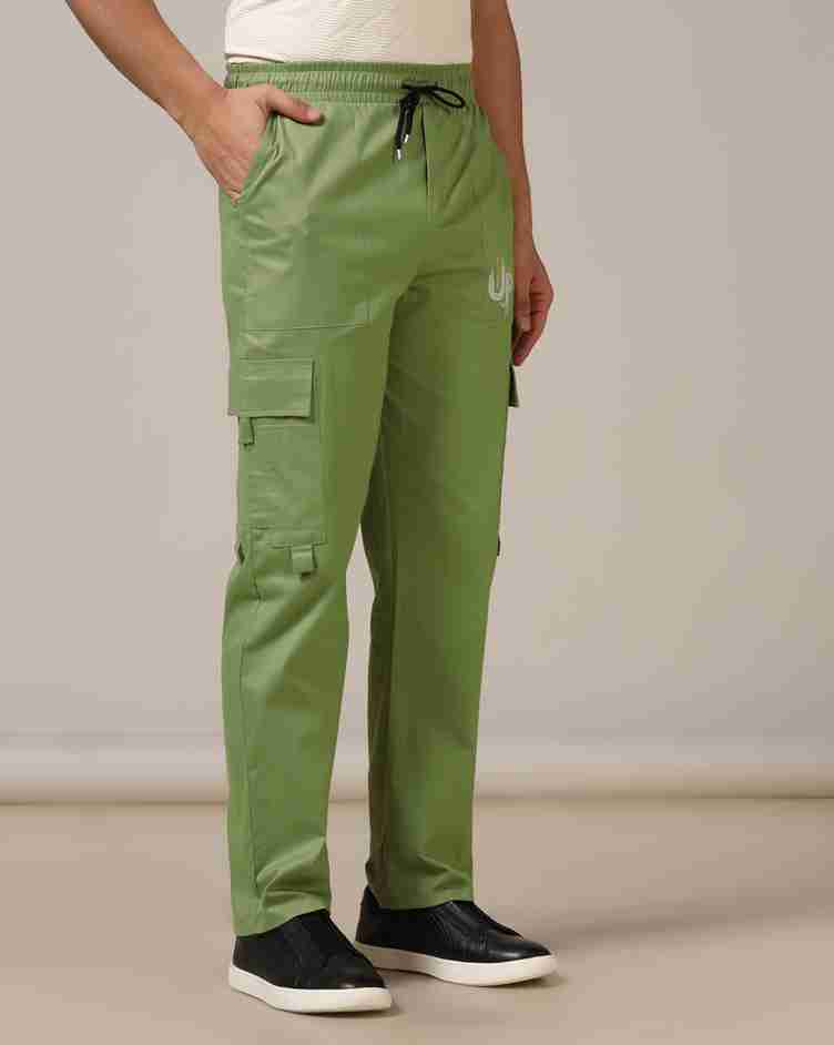 Tagdo Cotton Multi-Pocket Cargo Pant for Men Green