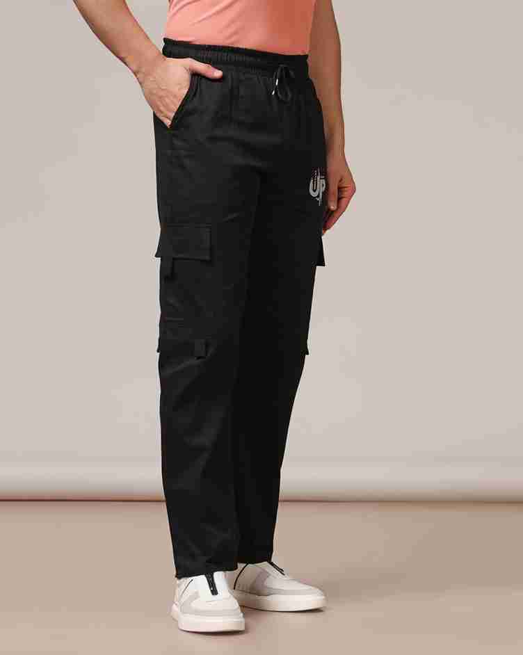 Tagdo Cotton Multi-Pocket Cargo Pant for Men Black