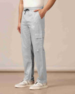 Load image into Gallery viewer, Tagdo Cotton Multi-Pocket Cargo Pant for Men Silver

