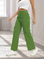 Load image into Gallery viewer, Tagdo Cotton Multi-Pocket Cargo Pant for Women Green
