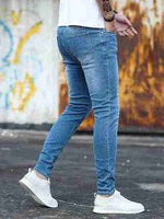 Load image into Gallery viewer, Tagdo Skinny Fit Stretch Denim Jeans for Men Light Wash
