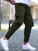 Load image into Gallery viewer, TAGDO Solid Cargo Pant for Men||Joggers Pant||Regular Pant||Gym Pant (5157)
